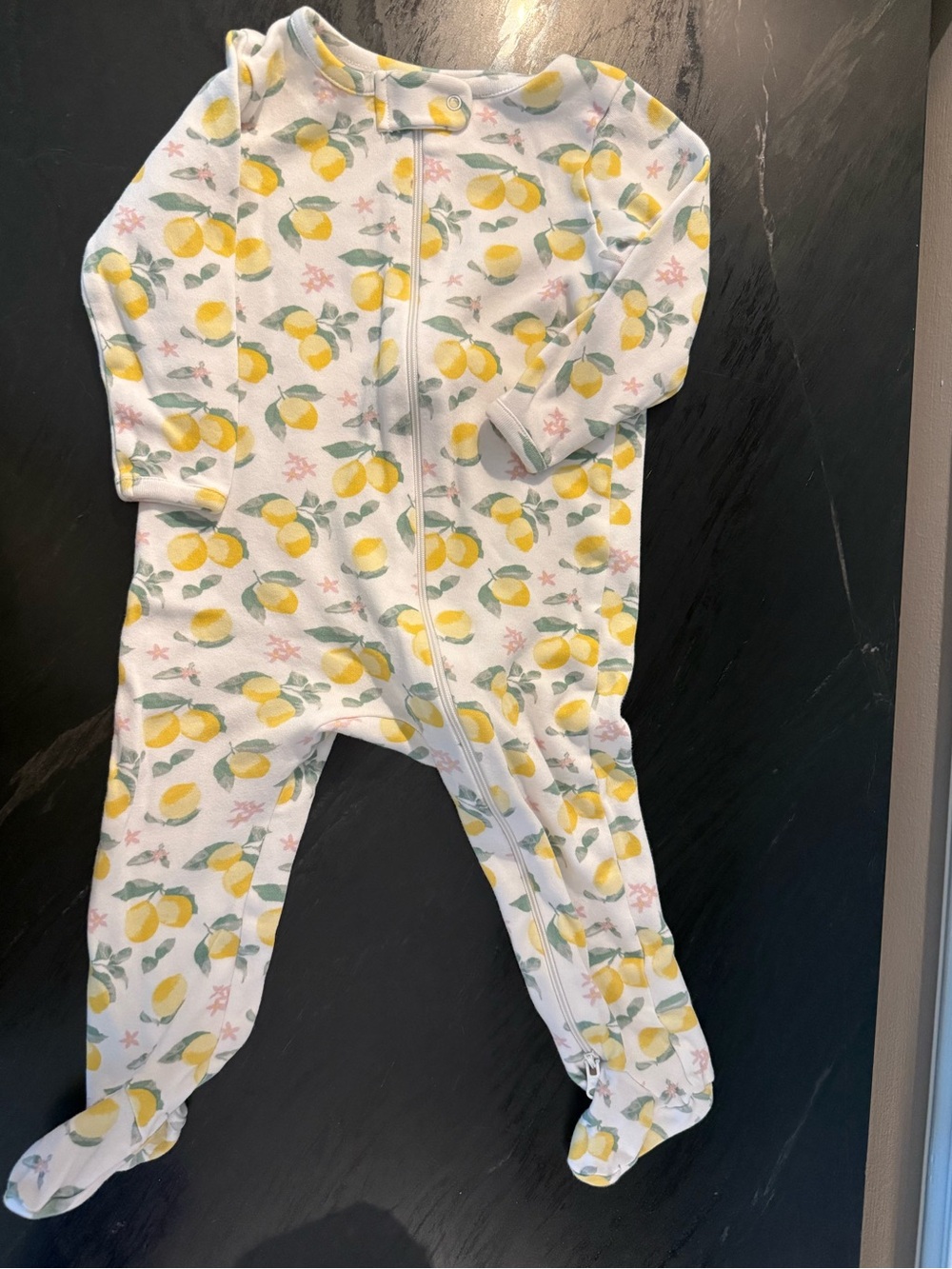 Nordstrom Lemon Baby Footed Pajamas